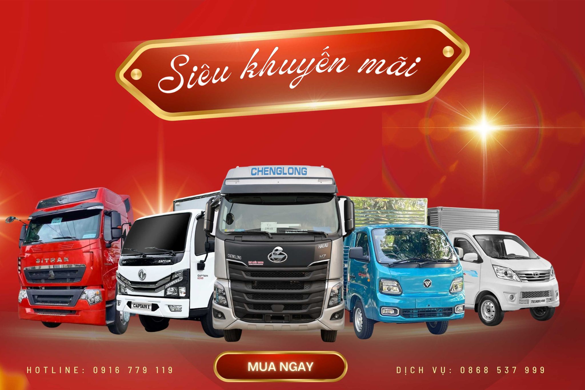 Khuyến mãi xe tải Ô Tô Miền Trung