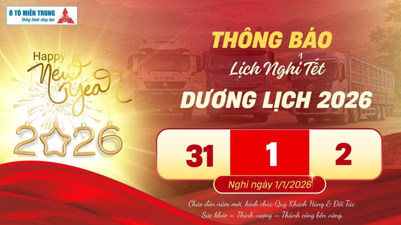 Lịch nghỉ tết dương lịch - Ô tô Miền trung