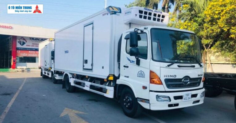 Thùng đông lạnh - đóng thùng trên xe Hino