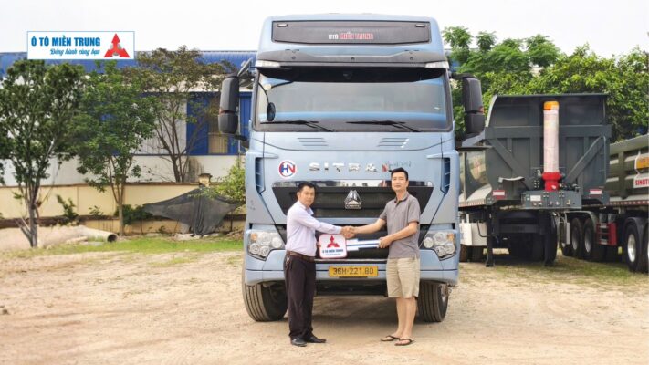 Bàn giao xe howo sitrak tại đại lý ô tô miền trung