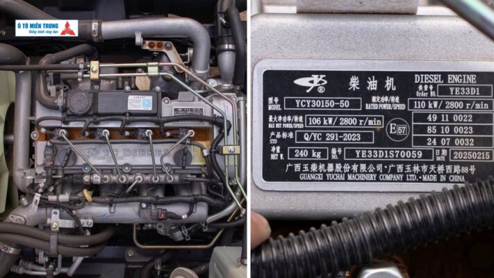 động cơ YUCHAI Gen 4 (YC/YCY30150-50) trên TMT C750