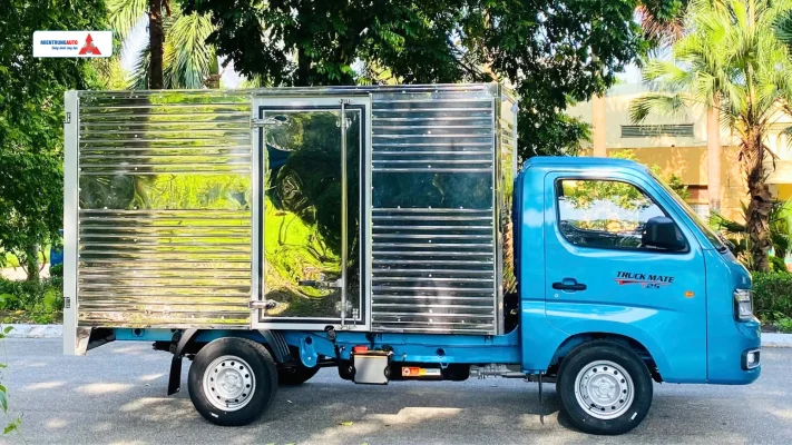 Veam T25S phiên bản thùng kín inox bảo vệ hàng hóa tối ưu khi vận chuyển nội đô.