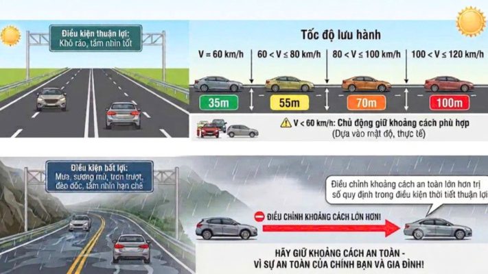 Khoảng cách an toàn được quy định