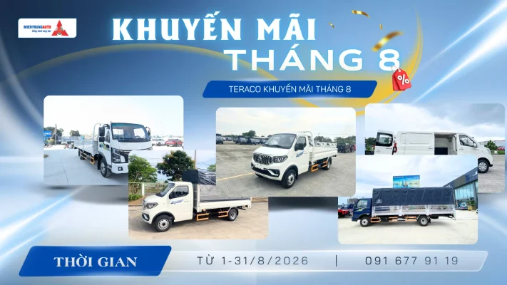 Bảng Giá Ưu Đãi Xe Tải Teraco Thanh Hoá