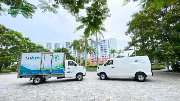 Bộ đôi xe tải điện và xe van điện Karry