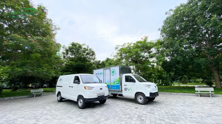 Xe tải điện X5 và Xe van điện E5 ra mắt bởi công ty Ô tô Năng Lượng Xanh
